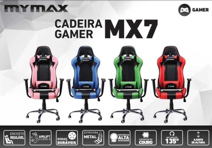 cadeira gamer mymax mx7 é boa