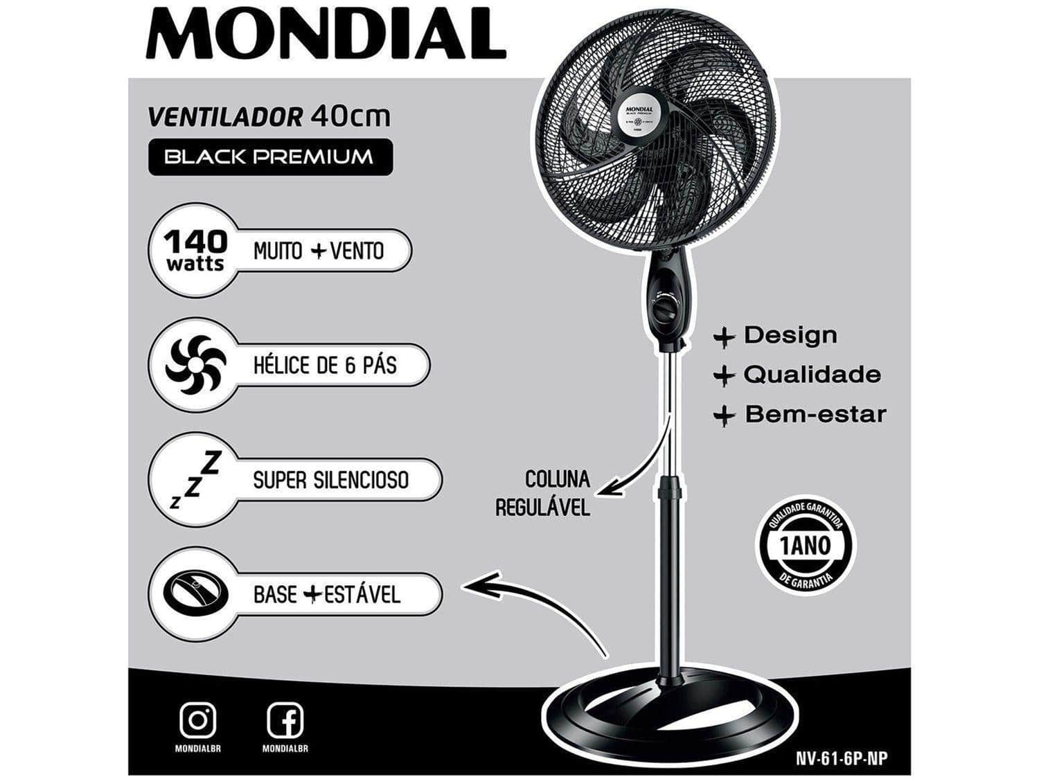 Ventilador Mondial Maxi Power é bom? Modelos com 40 ou 30 cm [Resenha Completa]