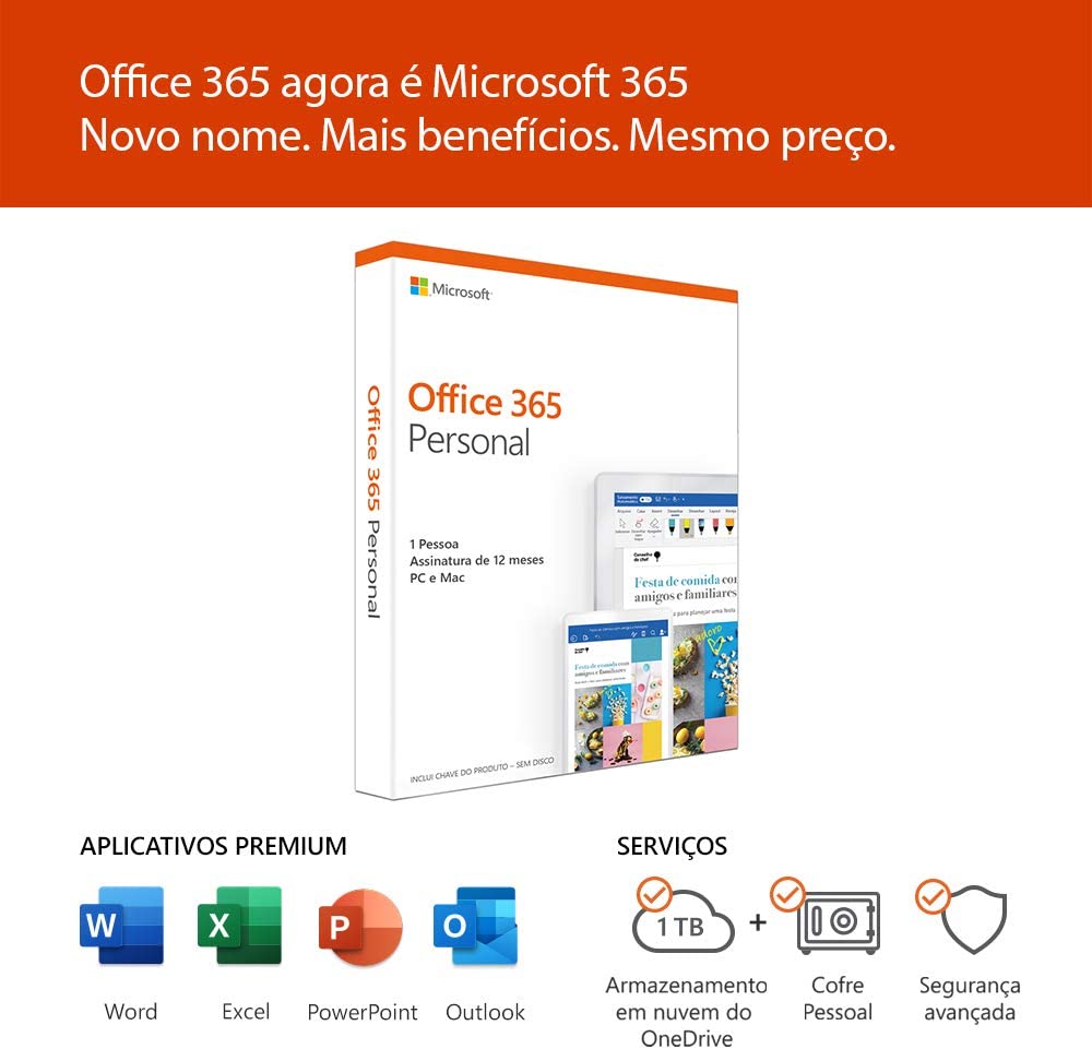 Licença Microsoft Office 365 Personal